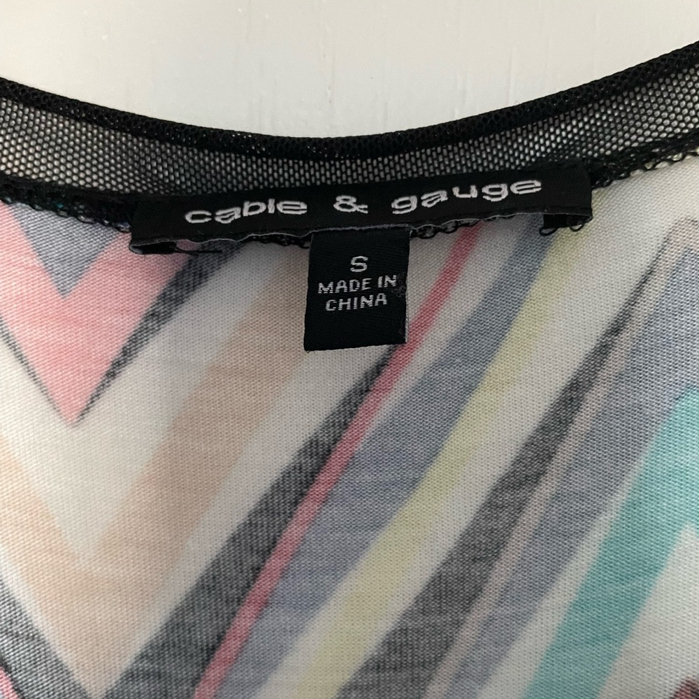 Colorful Chevron Pattern Dress - Picture 3 of 4